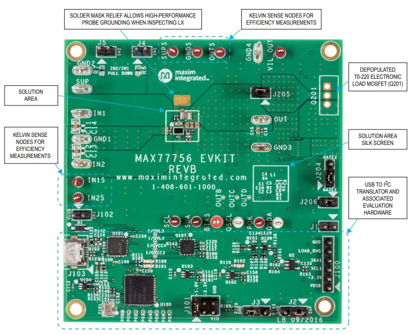 Analog Devices / Maxim Integrated MAX77756EVKIT Evaluation Kit